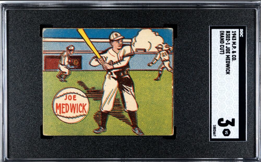 1943 M.P. & CO Joe Medwick SGC 3 St Louis Cardinals Ducky Medwick Dodgers Yanks